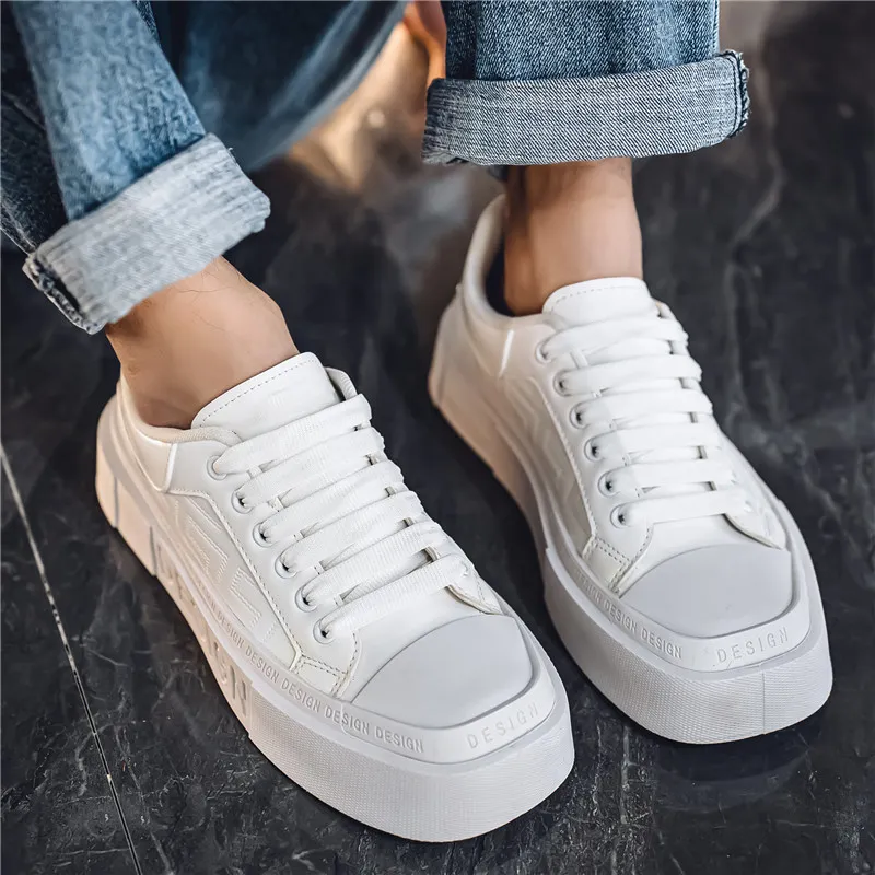 Jinho Abrasion Resistant Height Increasing Low Top Skateboard Shoes Men's-1