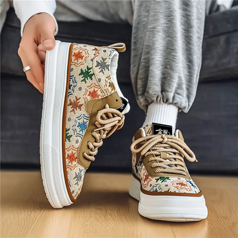 Jinho Durable Breathable Low Top Casual Shoes Men's-4