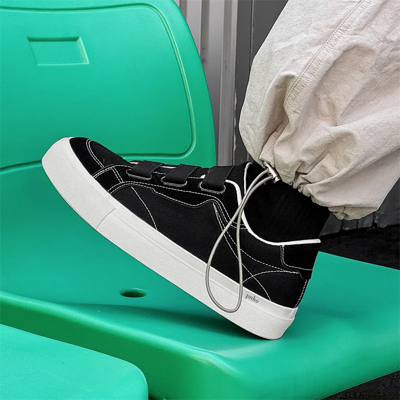 Jinho Skateboard Shoes Men Low Top White-4
