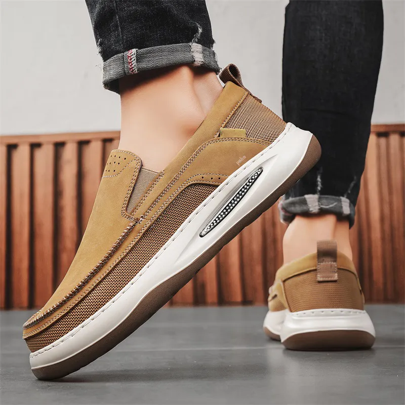 Jinho Casual Shoes Men Low Top Black/Green/Khaki-4