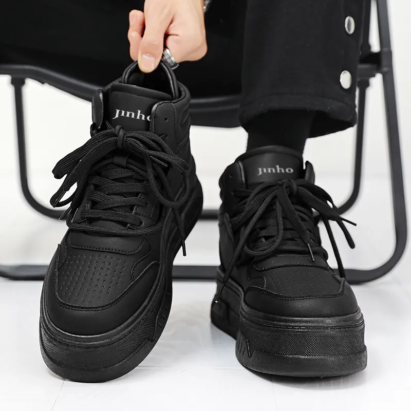 Jinho Anti Slip Wear Resistant High Top Skateboard Shoes Men's-5