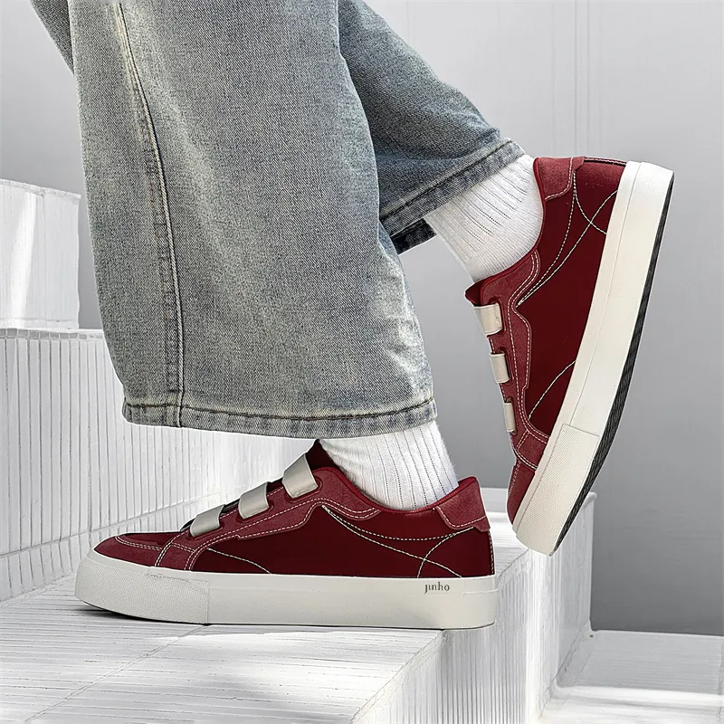 Jinho Skateboard Shoes Men Low Top White-12