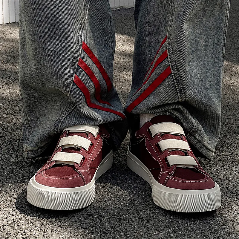 Jinho Skateboard Shoes Men Low Top White-13