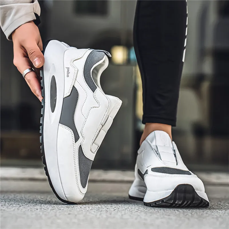 Jinho Shock Absorbers With Slip Resistant And Abrasion Resistant Properties Chunky Sneakers Men's-5