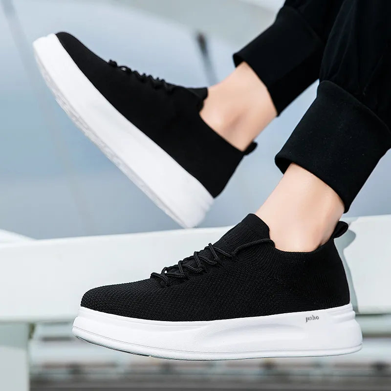 Jinho Casual Shoes Unisex Low Top Black/White-3