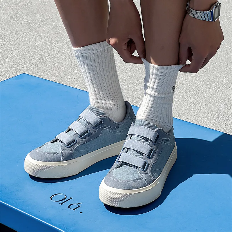 Jinho Skateboard Shoes Men Low Top White-7