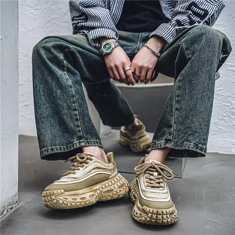 Jinho Low Top Chunky Sneakers Men's-8