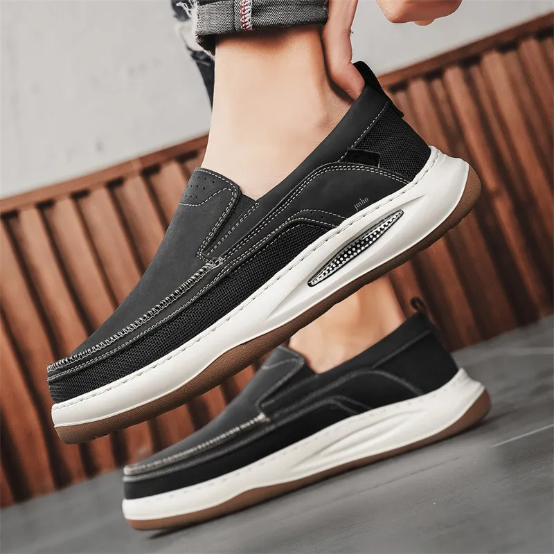 Jinho Casual Shoes Men Low Top Black/Green/Khaki-2
