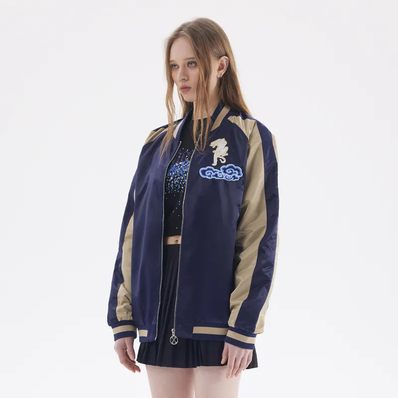 ED HARDY X Baseball Jerseys Unisex Navy Blue-3