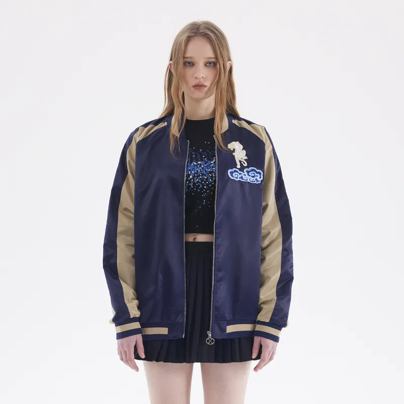 ED HARDY X Baseball Jerseys Unisex Navy Blue-2