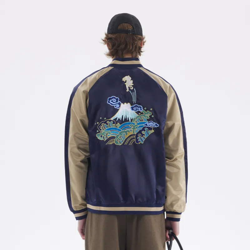 ED HARDY X Baseball Jerseys Unisex Navy Blue-7