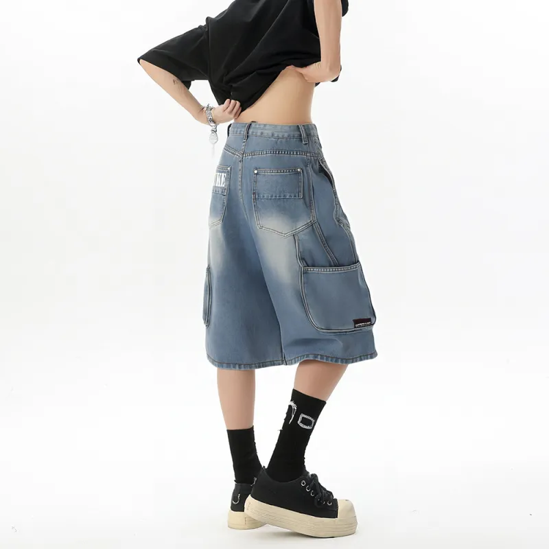 DUKE+DEXTER Denim Shorts Unisex Blue-6