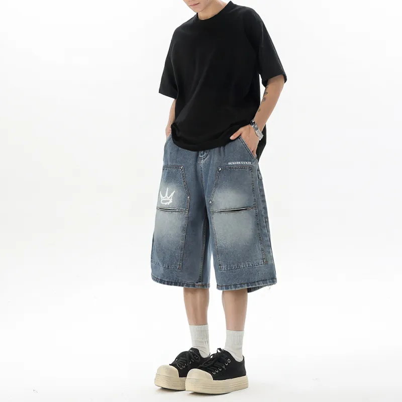 DUKE+DEXTER Denim Shorts Unisex Blue-5
