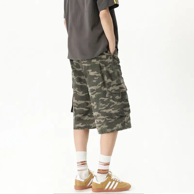 DUKE+DEXTER Denim Shorts Unisex Camouflage-2