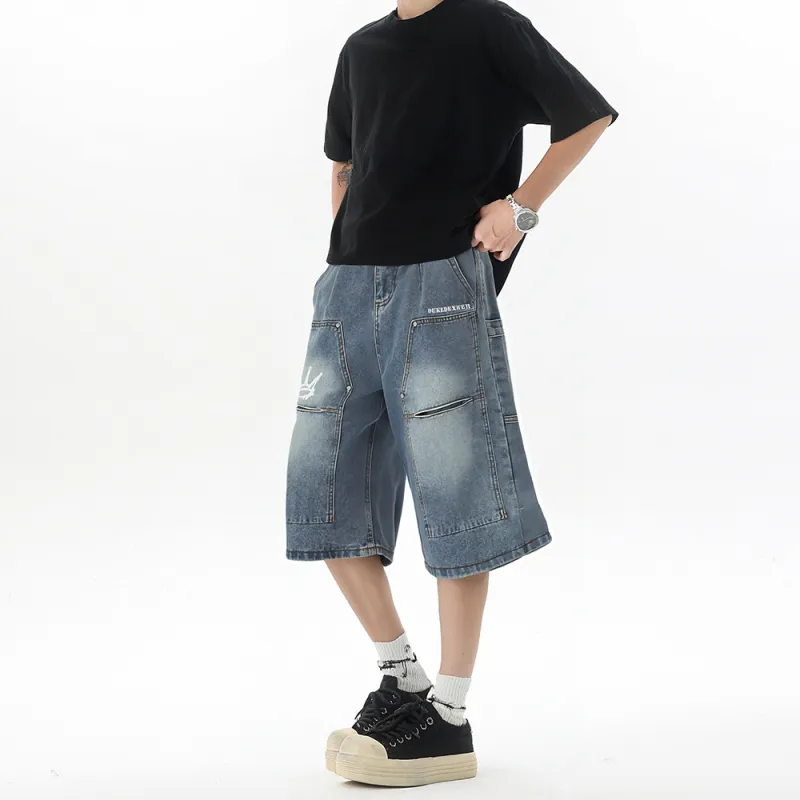DUKE+DEXTER Denim Shorts Unisex Blue-2