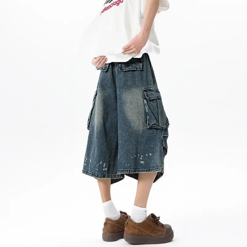 DUKE+DEXTER Denim Shorts Unisex Blue-4