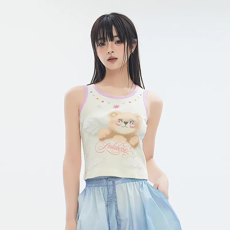 LALABOBO Tank Tops Women's Ecru-2