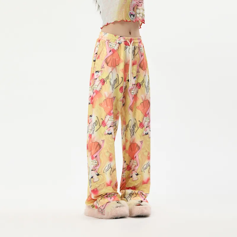 LALABOBO Casual Pants Women's Yellow-3