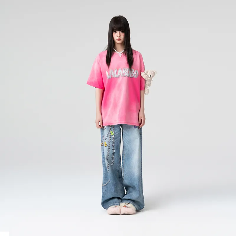LALABOBO T Shirts Women's Pink-2