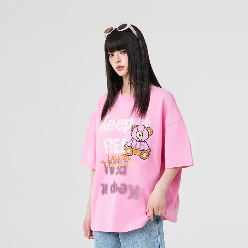 LALABOBO T-Shirts Women's Pink-1