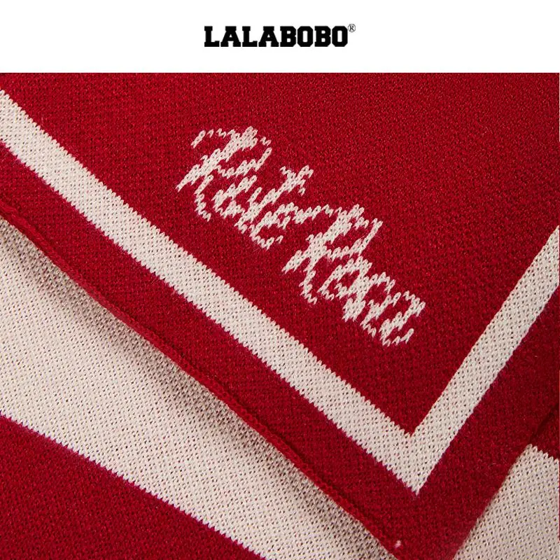 LALABOBO Sweaters Women's Red-3