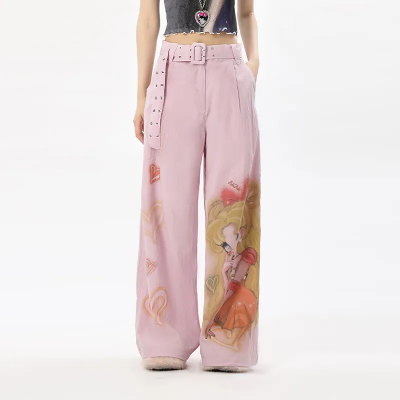 LALABOBO Casual Pants Women's Pink-2