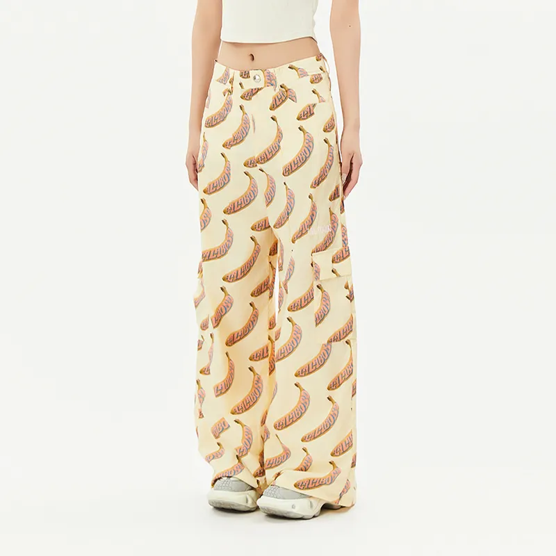 LALABOBO Casual Pants Women's Yellow-1