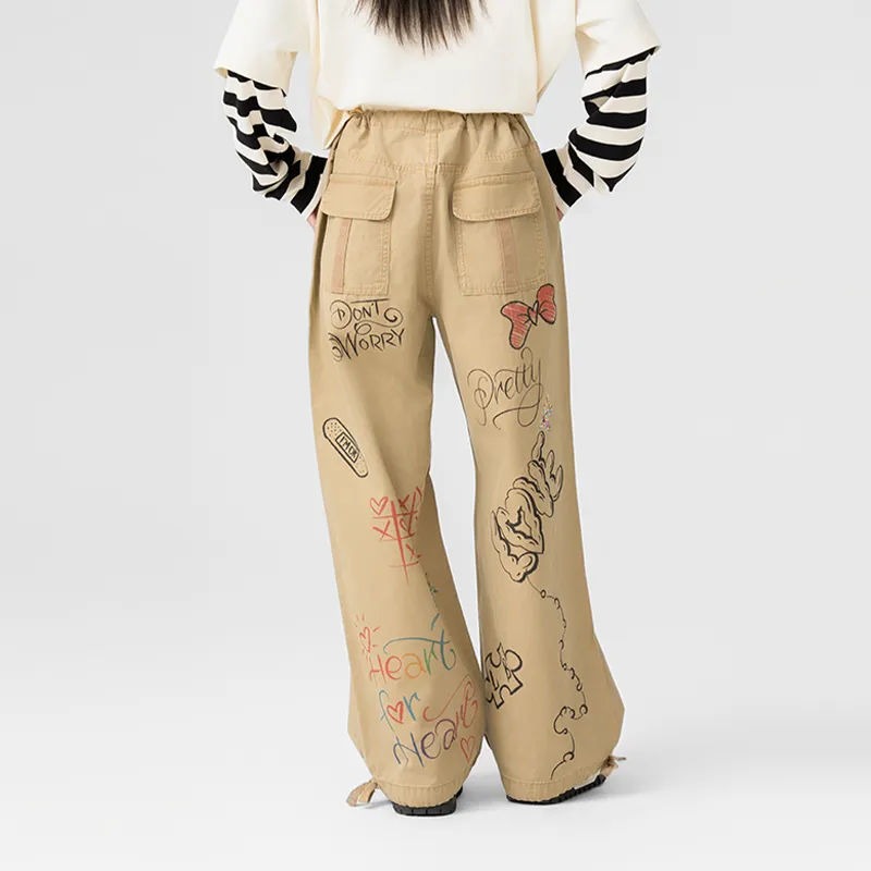 LALABOBO Casual Pants Women's Khaki-4