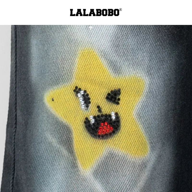 LALABOBO Jeans Women's Black Denim-4