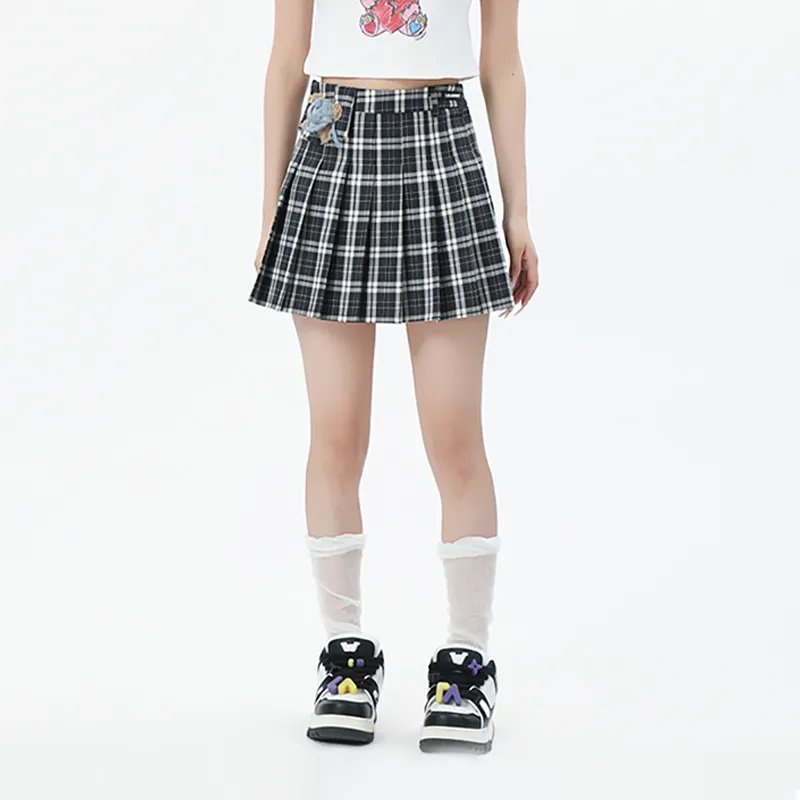 LALABOBO Casual Short Skirts Women's Black-3