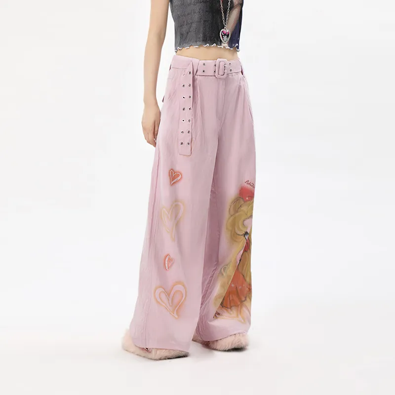 LALABOBO Casual Pants Women's Pink-4