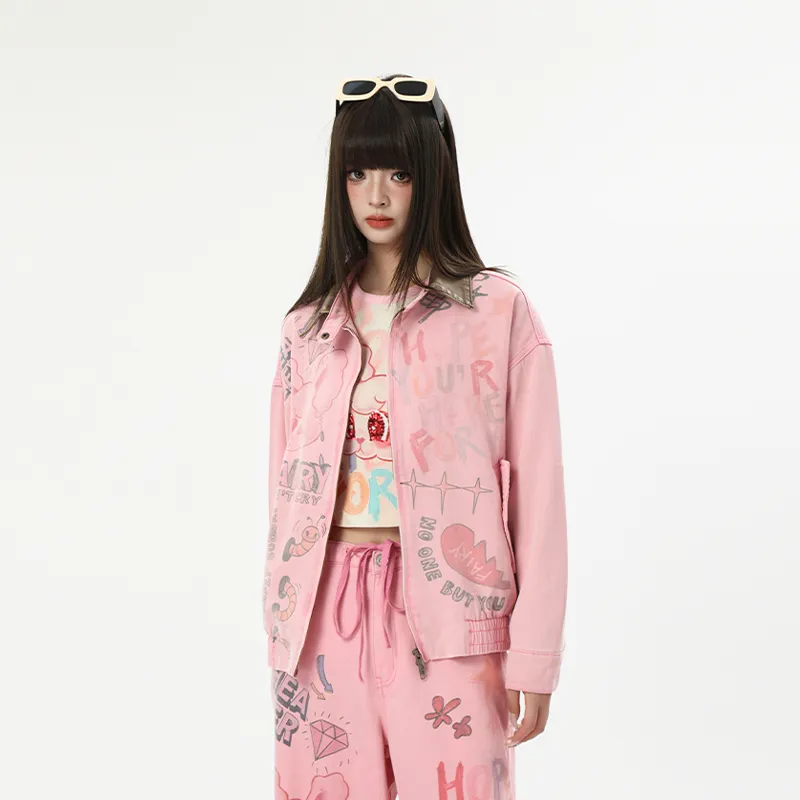LALABOBO Jackets Women's Pink-3