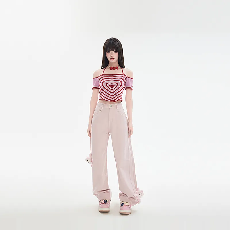 LALABOBO Regular T Shirt Women's Pink-4