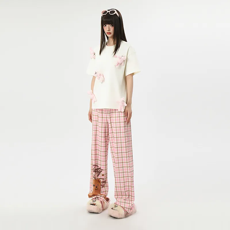 LALABOBO Casual Pants Women's Pink-5
