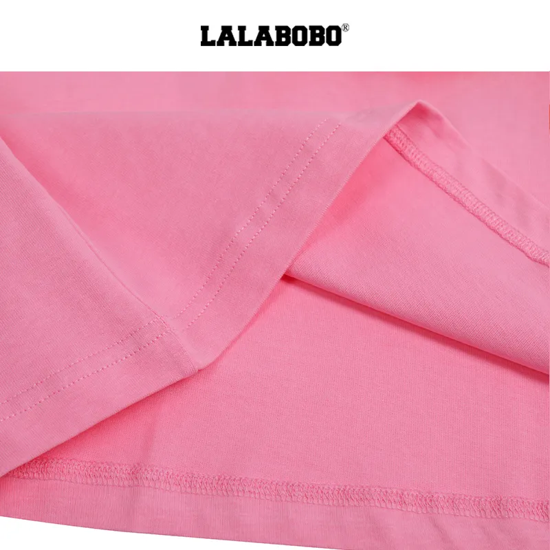 LALABOBO Drop Shoulder Sleeve T Shirt Women's-9