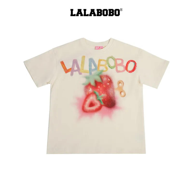 LALABOBO Drop Shoulder Sleeve T Shirt Women's-7