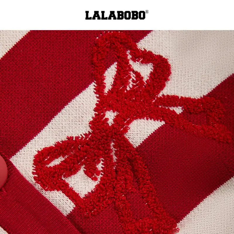 LALABOBO Sweaters Women's Red-4