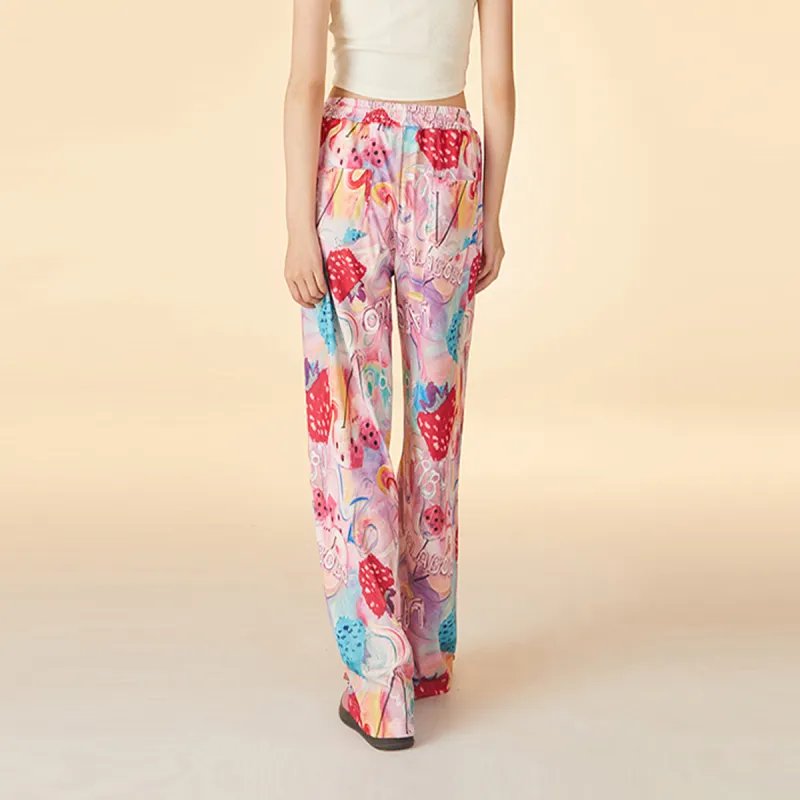 LALABOBO Casual Pants Women's Pink-4