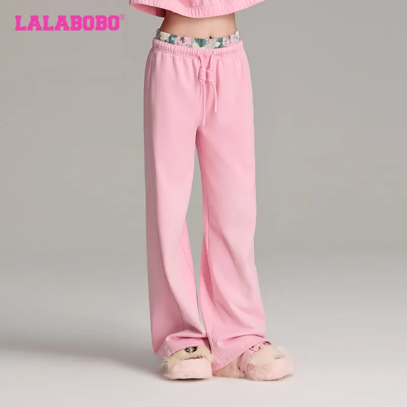 LALABOBO Casual Pants Women's Pink-2