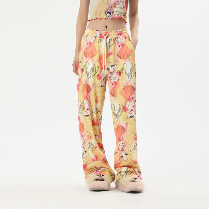 LALABOBO Casual Pants Women's Yellow-2
