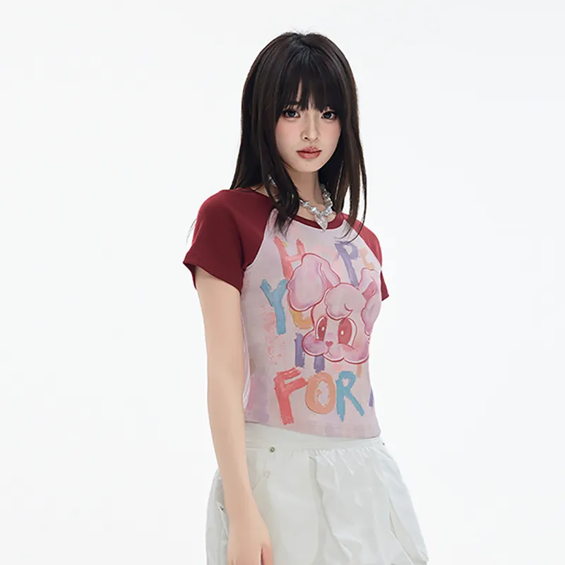 LALABOBO Raglan Sleeve T Shirt Women's-2
