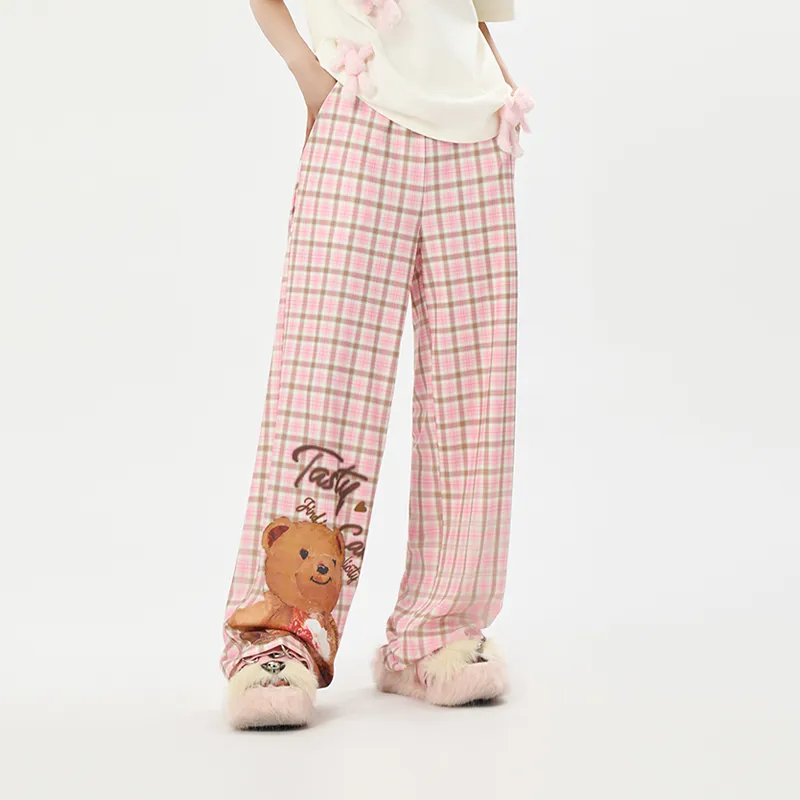 LALABOBO Casual Pants Women's Pink-3