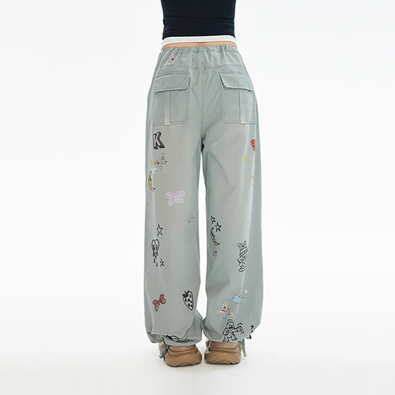 LALABOBO Jeans Women's Gray-3
