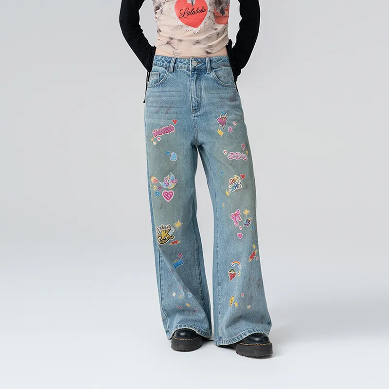 LALABOBO Jeans Women's Denim Blue-4