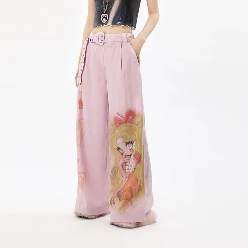 LALABOBO Casual Pants Women's Pink-3
