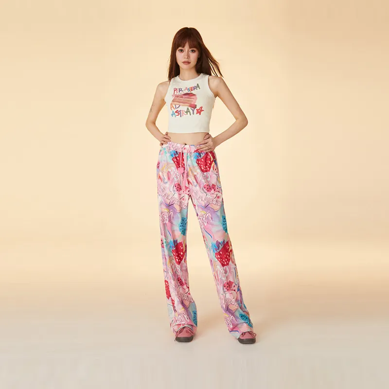LALABOBO Casual Pants Women's Pink-5