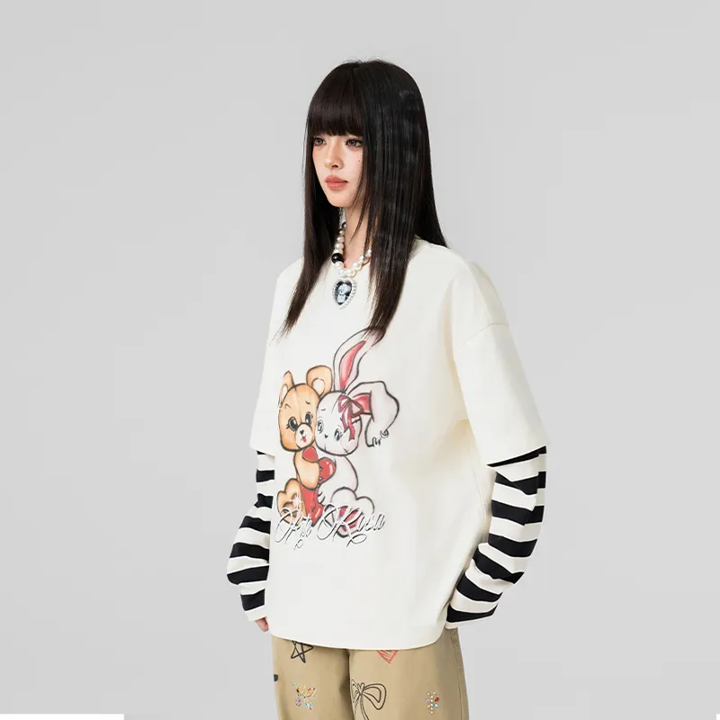 LALABOBO T Shirts Women's Beige-4