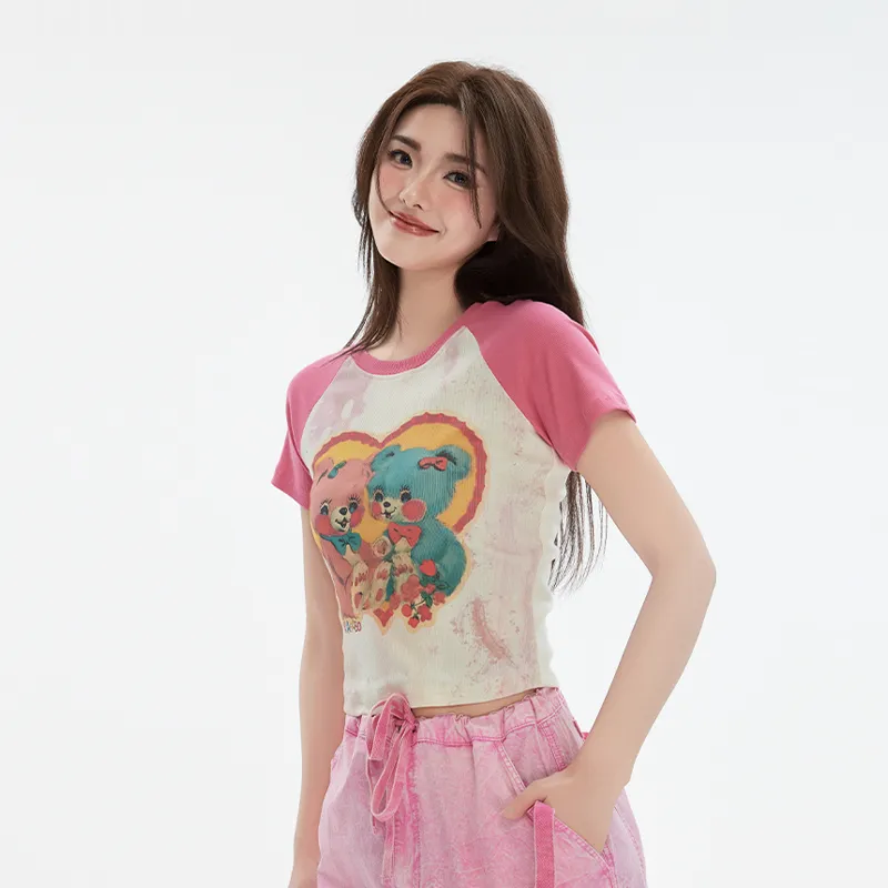 LALABOBO Raglan Sleeve T Shirt Women's-1