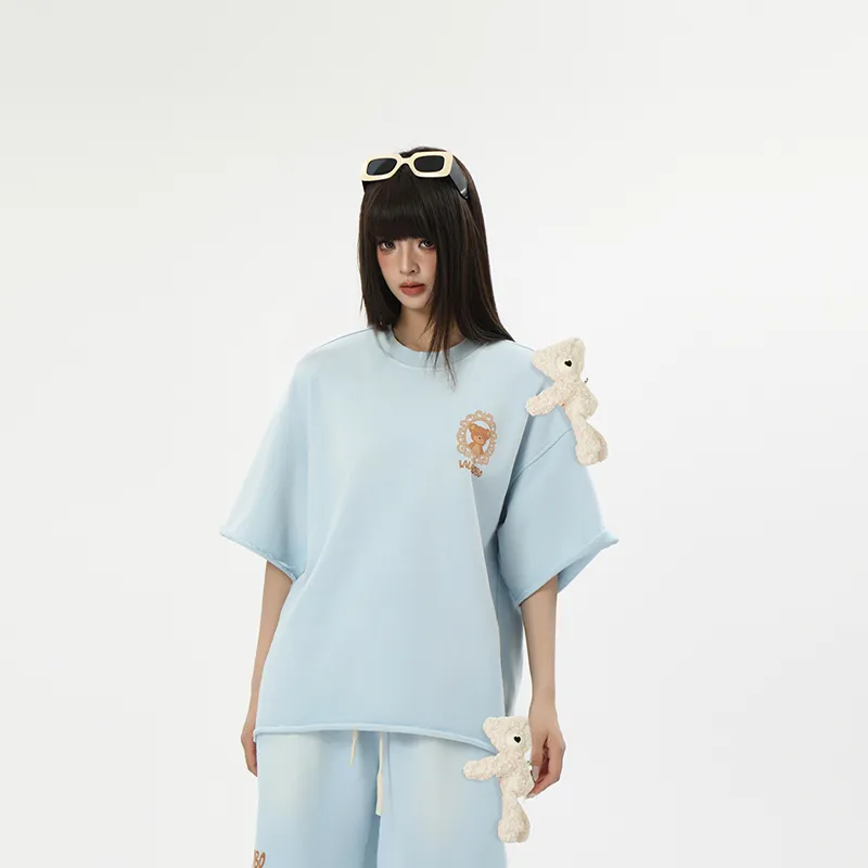 LALABOBO Drop Shoulder Sleeve T Shirt Women's-8