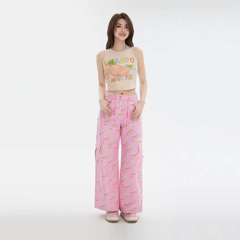 LALABOBO Tank Tops Women's Pink-3